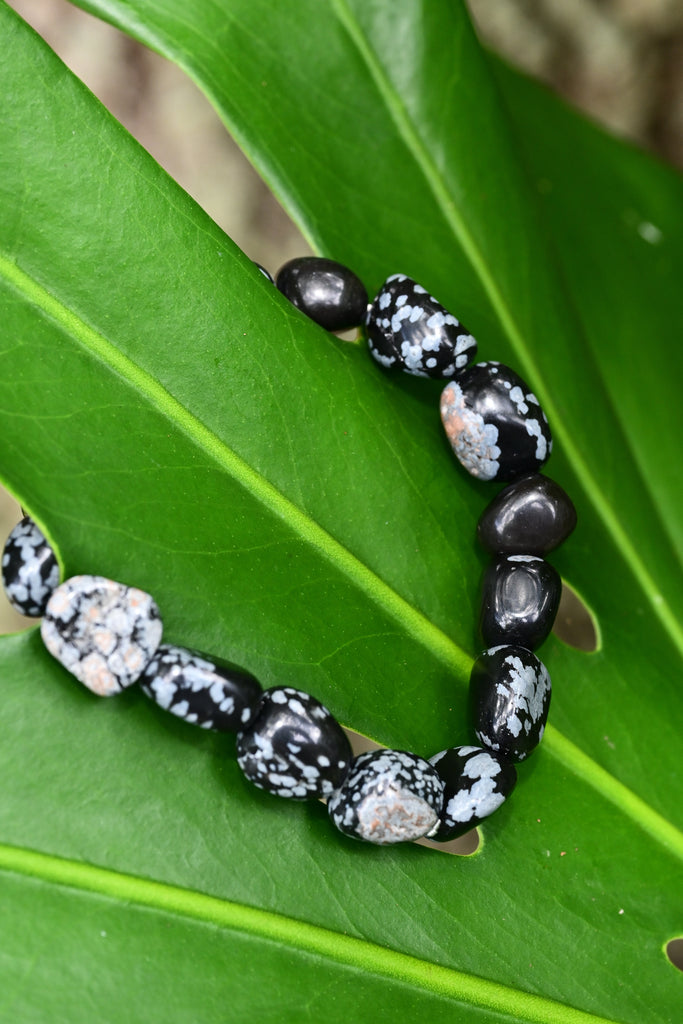 Buy Silver Sheen Obsidian Bracelet 7 8mm Beads Online in India - Etsy